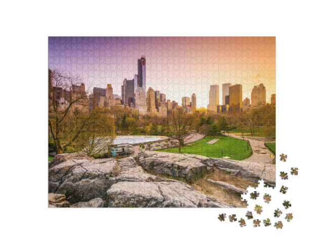 Puzzle 1000 Teile „Wunderschöner Blick vom Central Park auf New York City“