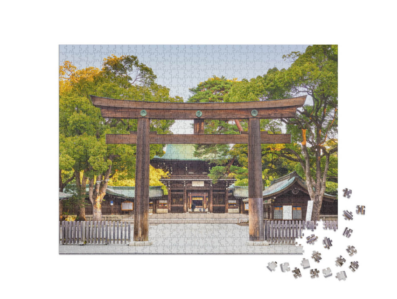 Puzzle 1000 Teile „Meiji-Schrein in Tokio, Japan“