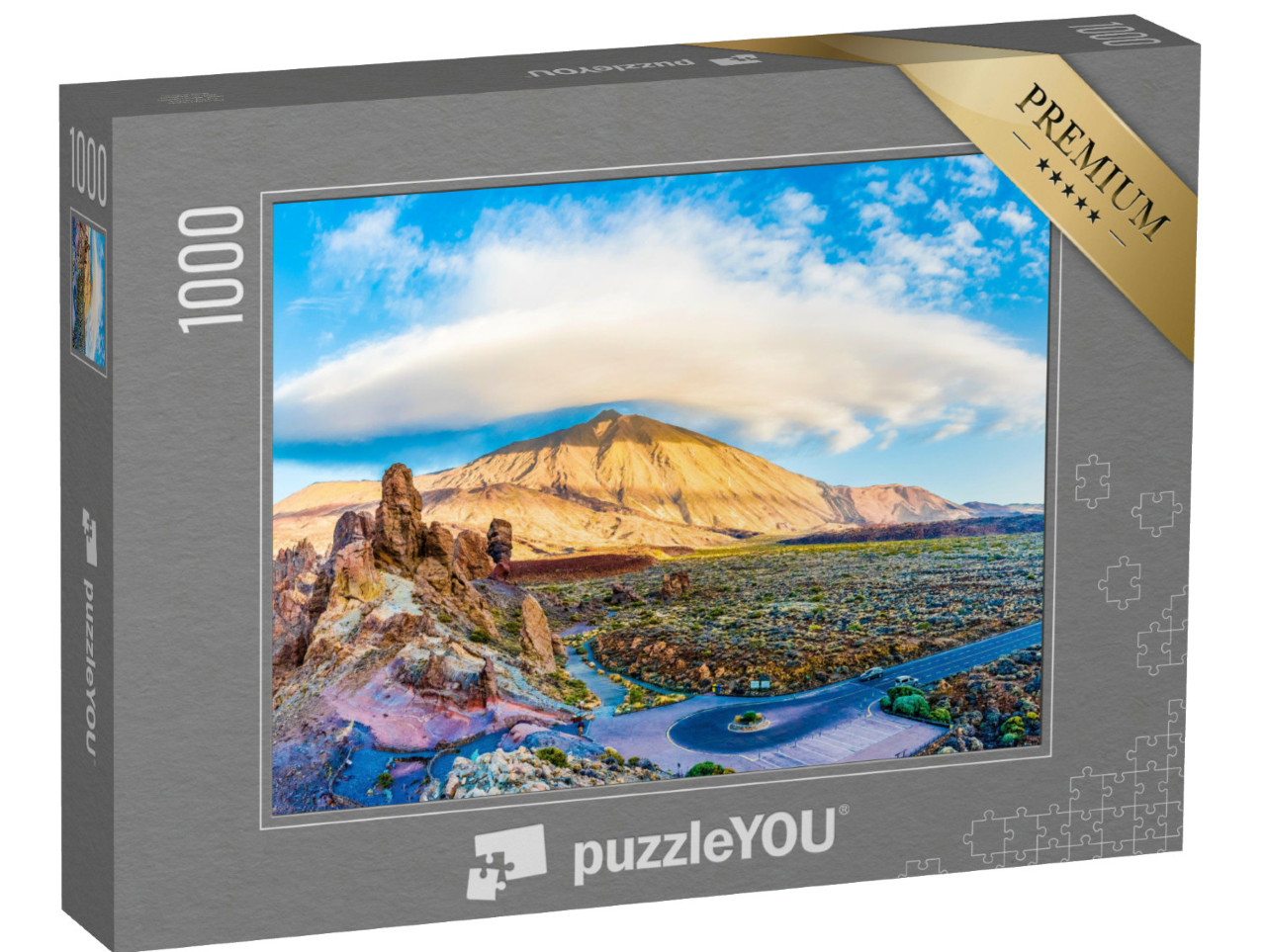 Puzzle 1000 Teile „Teide National Park mit Vulkan auf Teneriffa, Spanien“