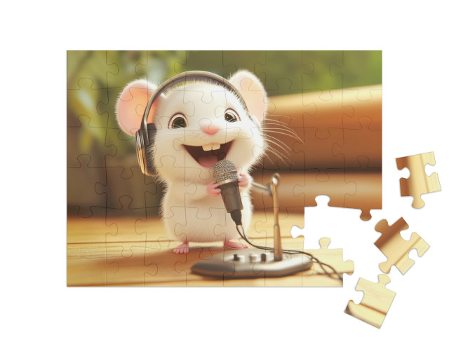 Puzzle 48 Teile „Ein Lied für die Maus“